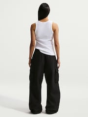 Nike White Ribbed Racerback Vest Top - Image 5 of 5