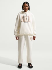 Nike White Sportswear Phoenix Fleece Oversized Graphic Hoodie - Image 1 of 5