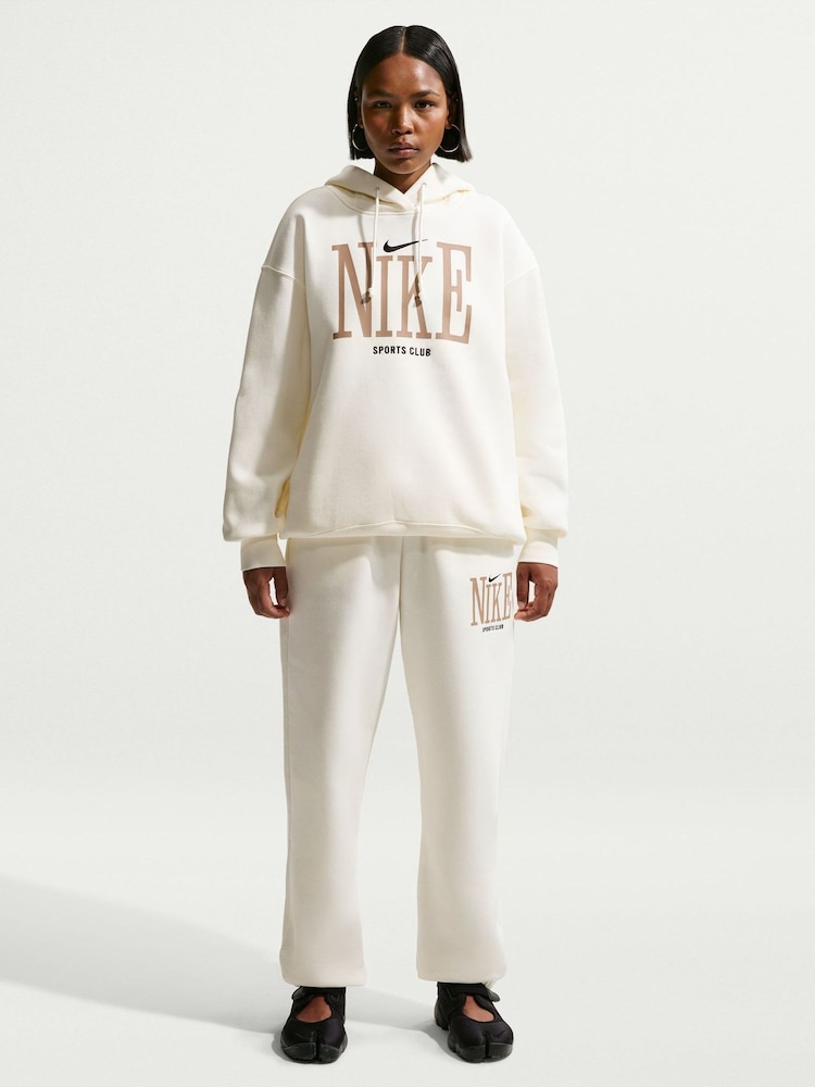 Nike White Sportswear Phoenix Fleece Oversized Graphic Hoodie - Image 1 of 5 Nike White Sportswear Phoenix Fleece Oversized Graphic Hoodie - Image 1 of 5