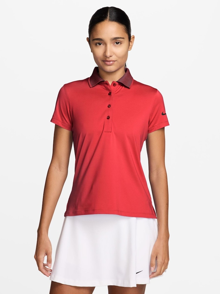 Nike Crimson Red Golf Club Dri-FIT UV Short-Sleeve Golf Polo T-Shirt - Image 1 of 3 Nike Crimson Red Golf Club Dri-FIT UV Short-Sleeve Golf Polo T-Shirt - Image 1 of 3