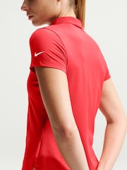 Nike Crimson Red Golf Club Dri-FIT UV Short-Sleeve Golf Polo T-Shirt - Image 5 of 5