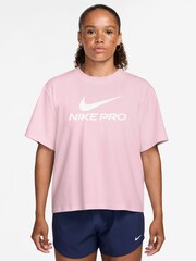Nike Pink Foam Pro Dri-FIT Loose Short-Sleeve Top - Image 1 of 3