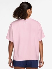 Nike Pink Foam Pro Dri-FIT Loose Short-Sleeve Top - Image 2 of 3