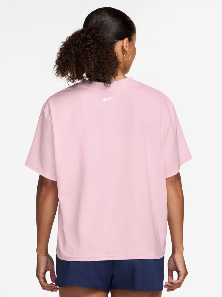 Nike Pink Foam Pro Dri-FIT Loose Short-Sleeve Top - Image 2 of 3