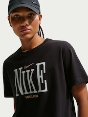 Nike Black Logo Graphic Oversized T-Shirt - Image 3 of 5