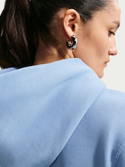 Nike Work Blue Studio Fleece Oversized Hoodie - Image 5 of 5