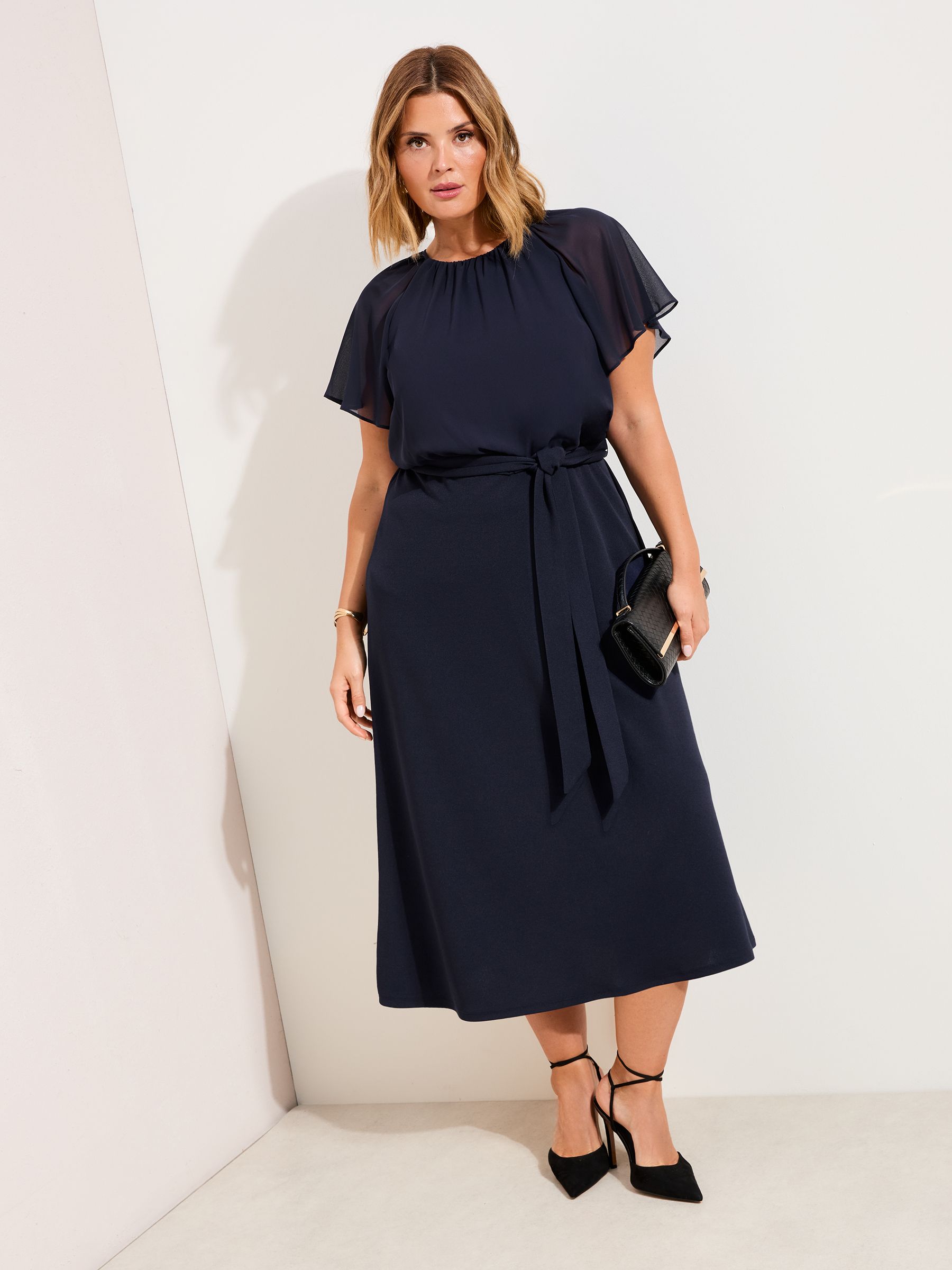 one shoulder navy midi dress Thats So Fetch | Dura One Shoulder Sequin Midi Dress | Navy