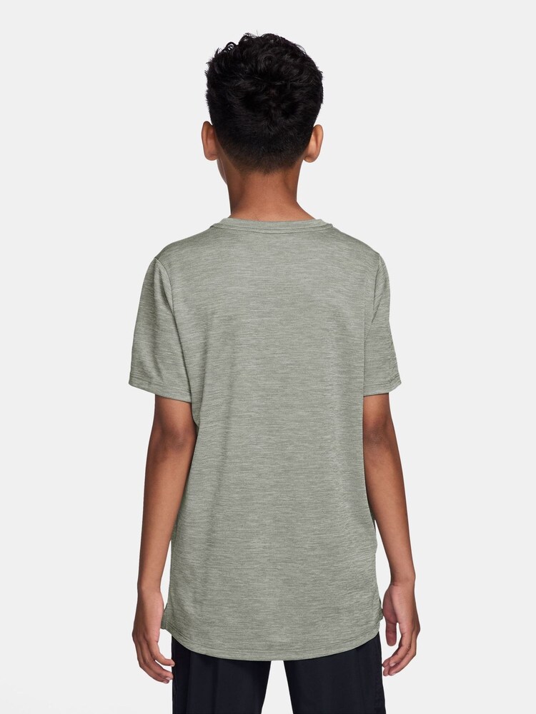 Spruce Fog Grey - Nike Miler Dri-FIT Short Sleeve T-Shirt - Imagen 2 de 4