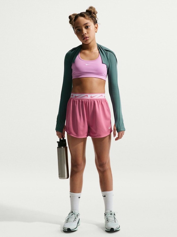 Nike Peony Pink Dash Dri-FIT Running Shorts - Image 1 of 5 Nike Peony Pink Dash Dri-FIT Running Shorts - Image 1 of 5