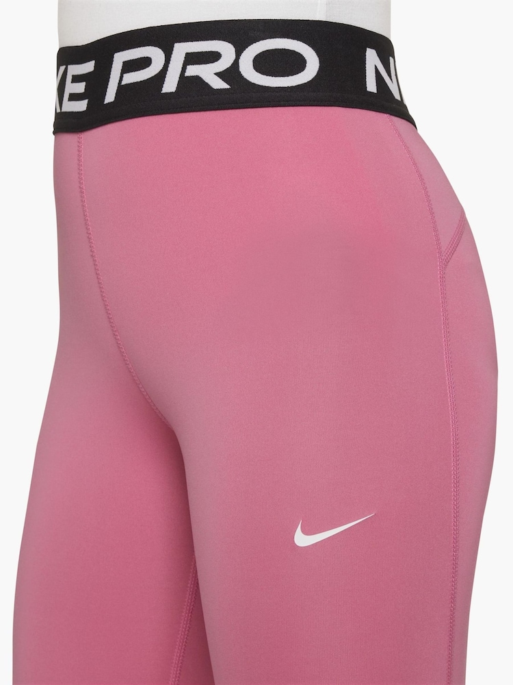 Nike Peony Pink Dri-FIT High Waisted Pro Leggings - Image 3 of 3