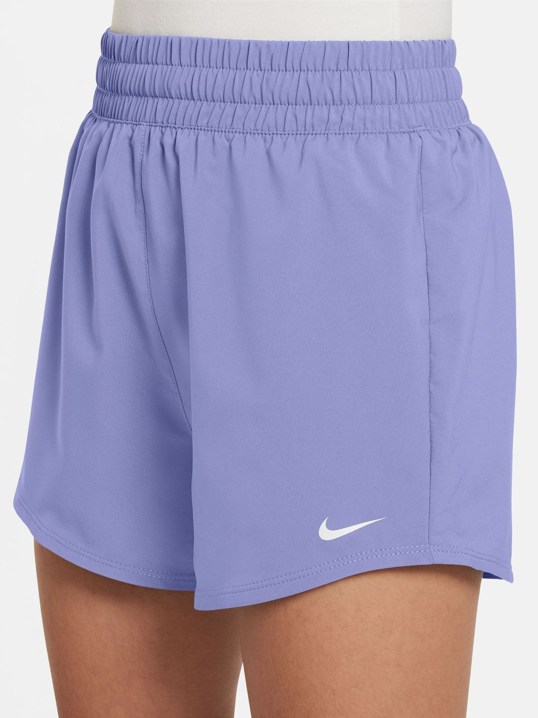 purple nike shorts woven