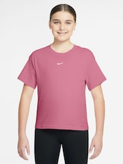 Nike Peony Pink Sportswear Boxy T-Shirt - Image 1 of 3