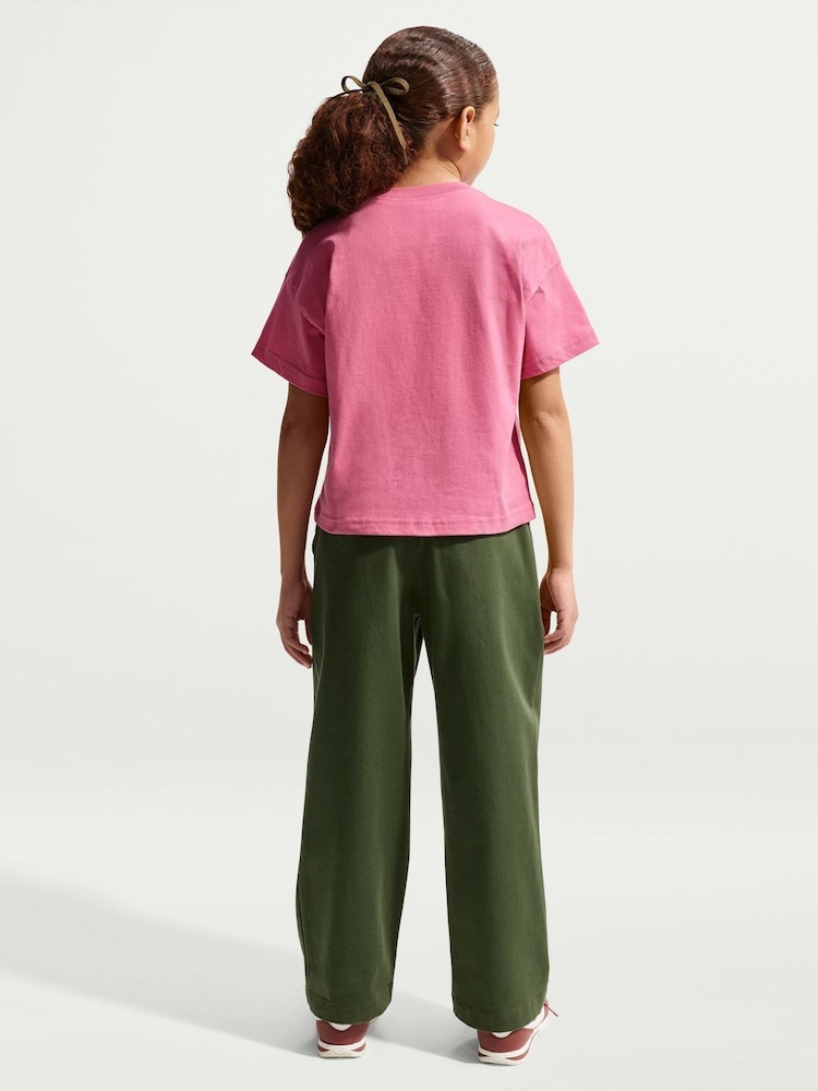 Nike Peony Pink Sportswear Boxy T-Shirt - Image 4 of 4