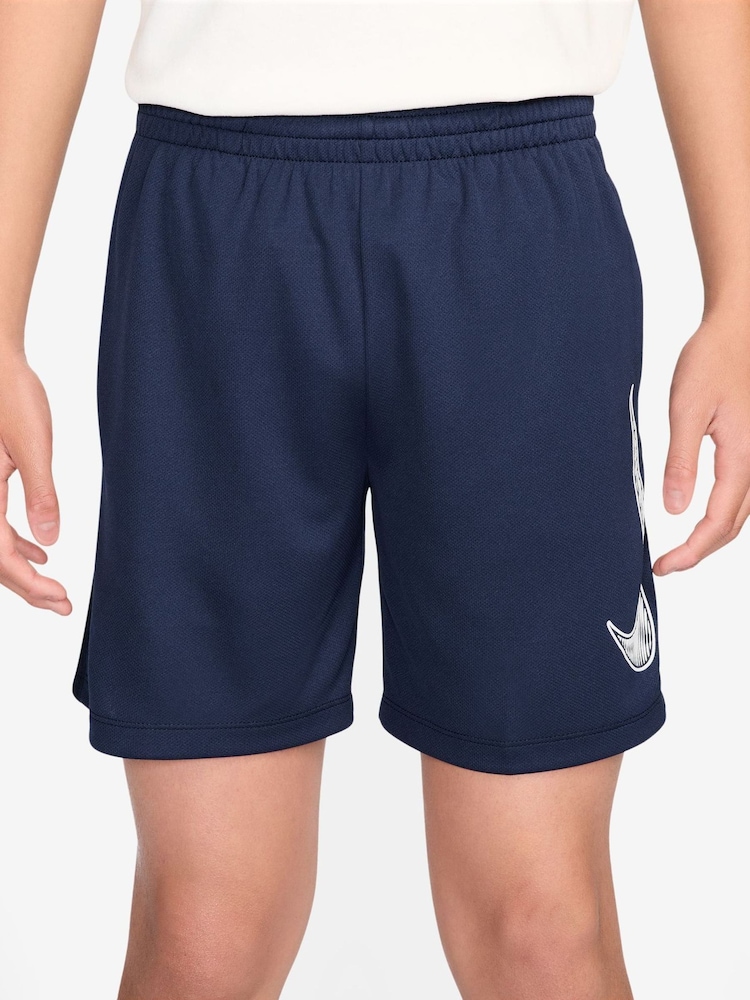 Nike Midnight Navy Multi Dri-FIT Training Shorts - Image 1 of 4