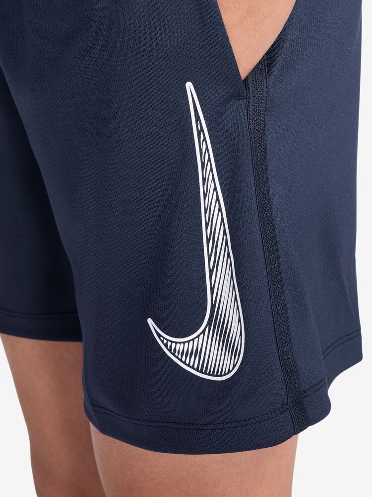 Nike Midnight Navy Multi Dri-FIT Training Shorts - Image 4 of 4