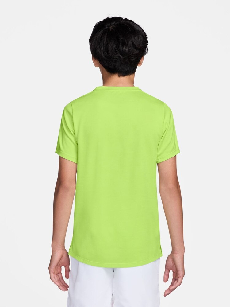 Volt Ice Yellow - Nike Miler Dri-FIT Short Sleeve T-Shirt - Imagen 2 de 3