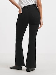 Simply Be Black Flared Pull On Jeggings - Image 2 of 4