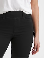 Simply Be Black Flared Pull On Jeggings - Image 4 of 4