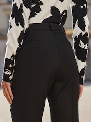 Sosandar Black Kick Flare Trousers - Image 5 of 5