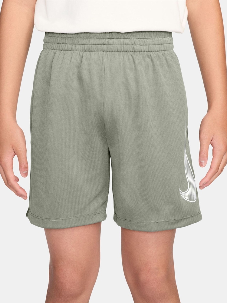 Nike Spruce Fog Grey Multi Dri-FIT Training Shorts - Image 1 of 4