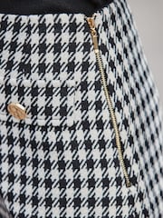 Sosandar Black Dogtooth Check Mini Skirt - Image 5 of 5