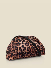 Sosandar Brown Leopard Print Clutch Bag - Image 2 of 4