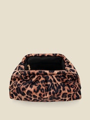 Sosandar Brown Leopard Print Clutch Bag - Image 3 of 4