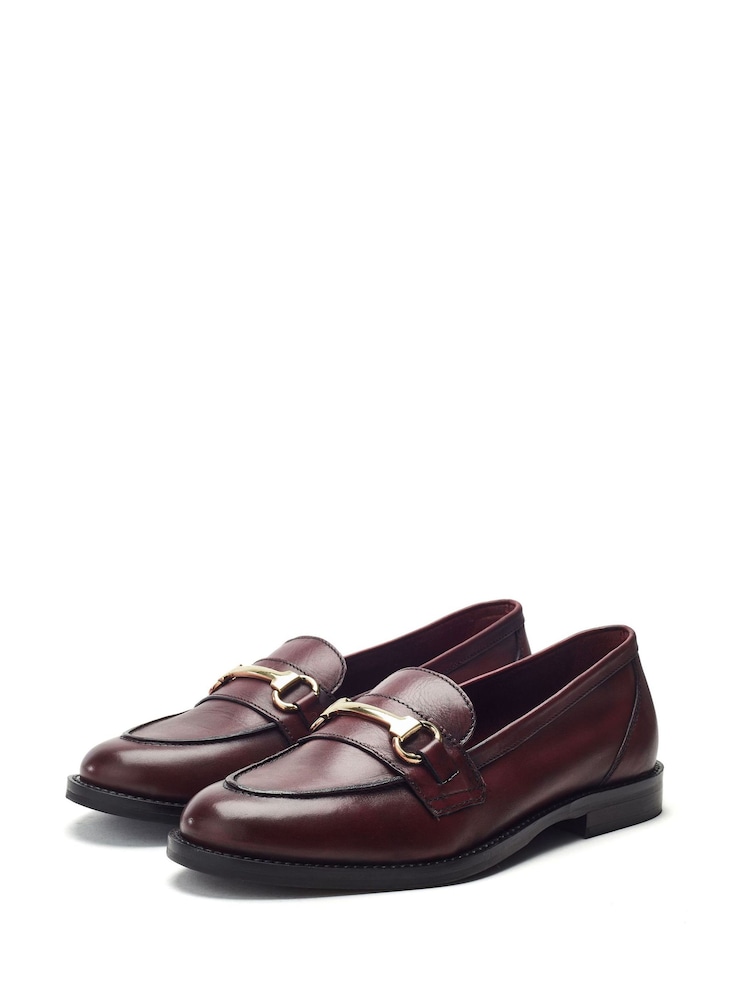 Moda in Pelle Elarra Flat Loafers With Snaffle Trim - Image 2 of 4 Moda in Pelle Elarra Flat Loafers With Snaffle Trim - Image 2 of 4