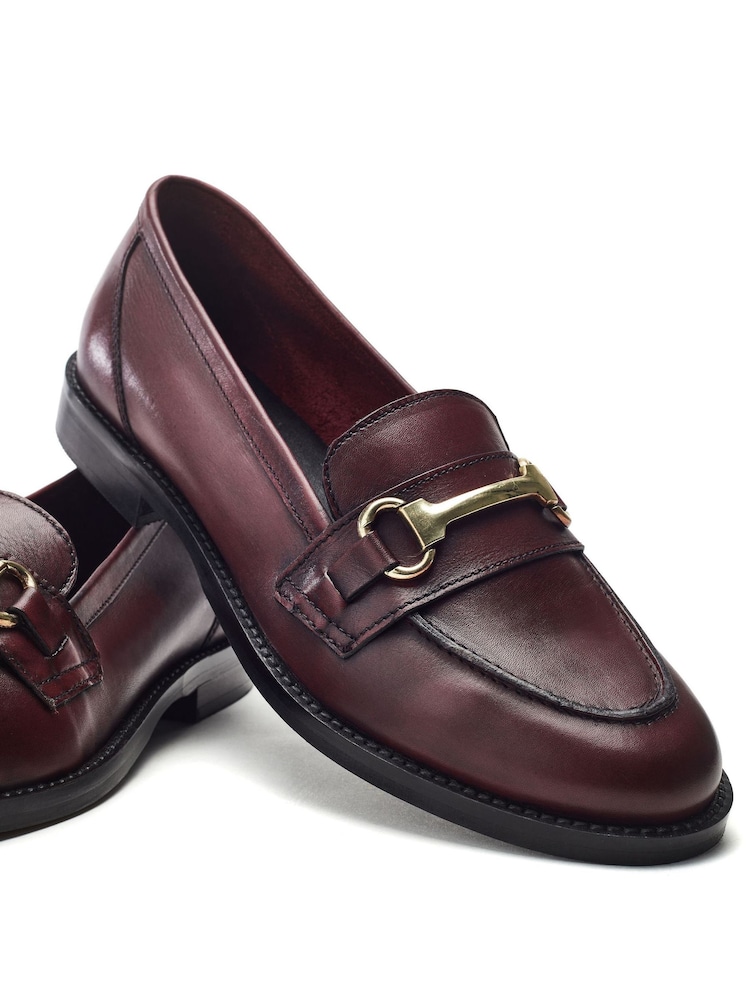 Moda in Pelle Elarra Flat Loafers With Snaffle Trim - Image 4 of 4 Moda in Pelle Elarra Flat Loafers With Snaffle Trim - Image 4 of 4