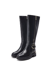 Moda in Pelle Sherie Long Boots With Snaffle Trim And Heel Clip - Image 2 of 4