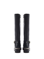 Moda in Pelle Sherie Long Boots With Snaffle Trim And Heel Clip - Image 3 of 4