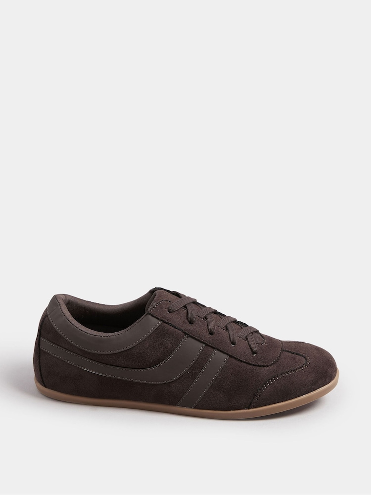 Yours Curve Brown Extra-Wide Fit Low Profile Trainers - Image 2 of 5
