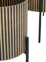 Libra Interiors Gold Set of 3 Metal Planters - Image 5 of 6