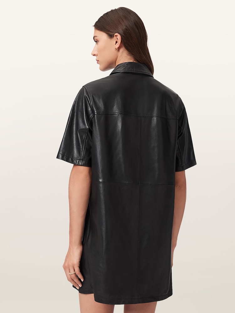 AllSaints Black Rock Dress - Image 2 of 6