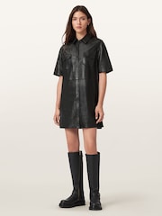 AllSaints Black Rock Dress - Image 5 of 6