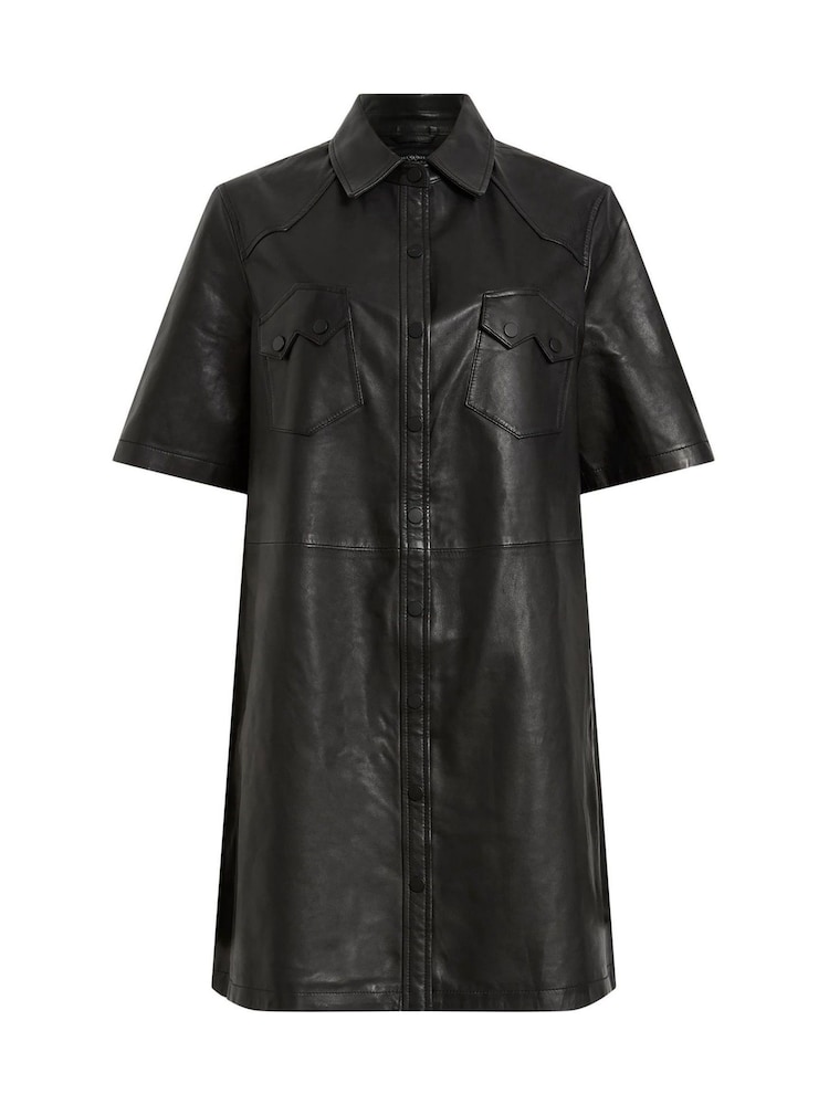 AllSaints Black Rock Dress - Image 6 of 6