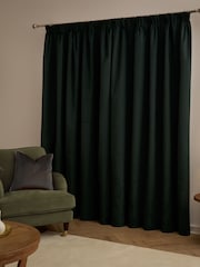 Furn The Ultimate Velvet 100% Blackout Pencil Pleat Curtains - صورة 3 من 7