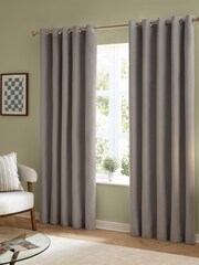 Furn The Ultimate Velvet 100% Blackout Eyelet Curtains - صورة 3 من 7