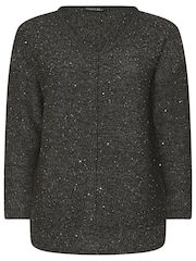 Evans Sequin Yarn V-Neck Jumper - Image 5 of 5