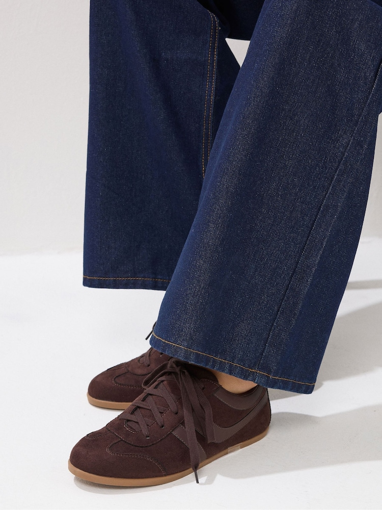 Long Tall Sally Brown Low Profile Trainers - Image 1 of 5