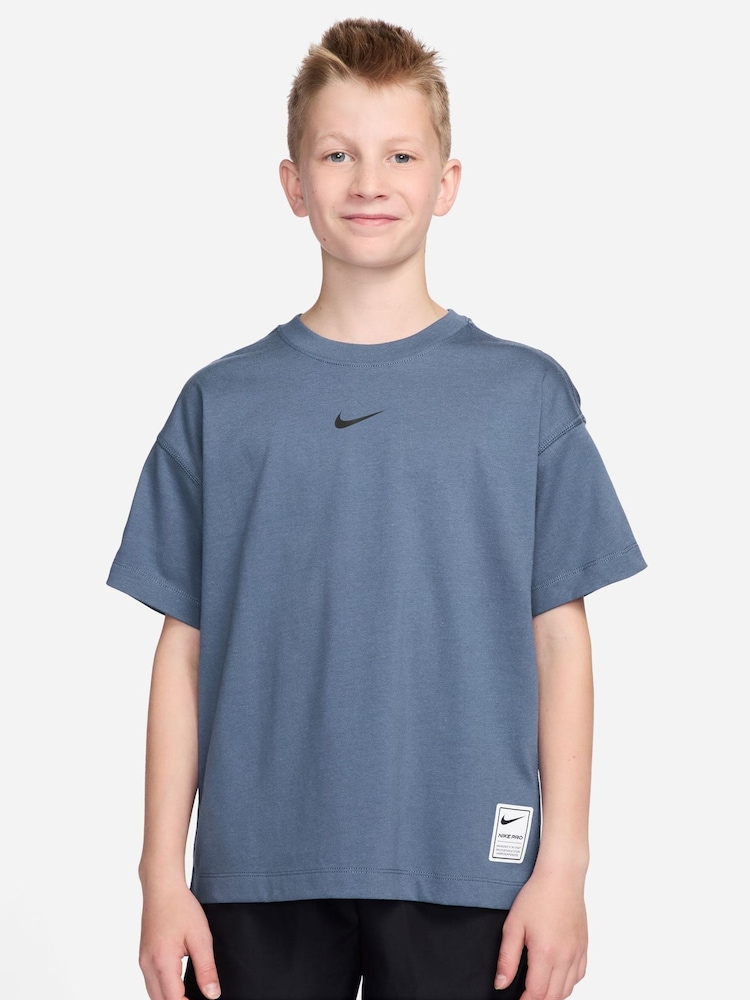 Nike Work Blue Pro Dri-FIT Performance T-Shirt - Image 1 of 3
