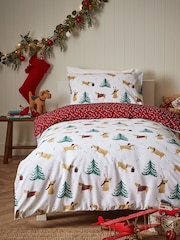 Vantona Multi Christmas Dogs Quilt Cover Set - Image 1 of 4