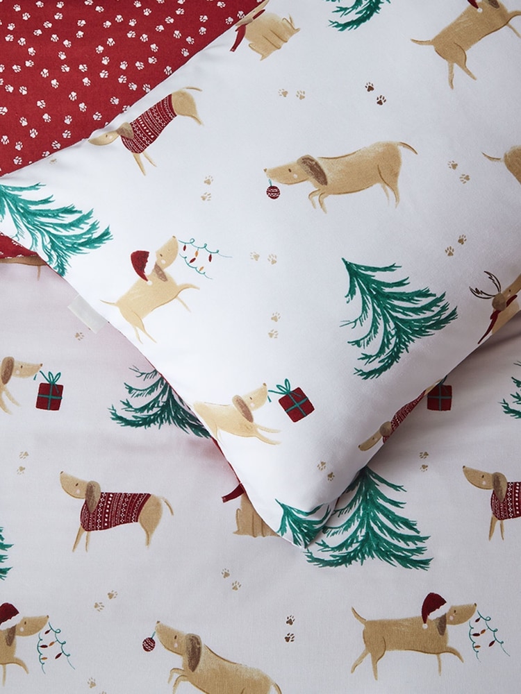 Vantona Multi Christmas Dogs Quilt Cover Set - Image 4 of 4 Vantona Multi Christmas Dogs Quilt Cover Set - Image 4 of 4