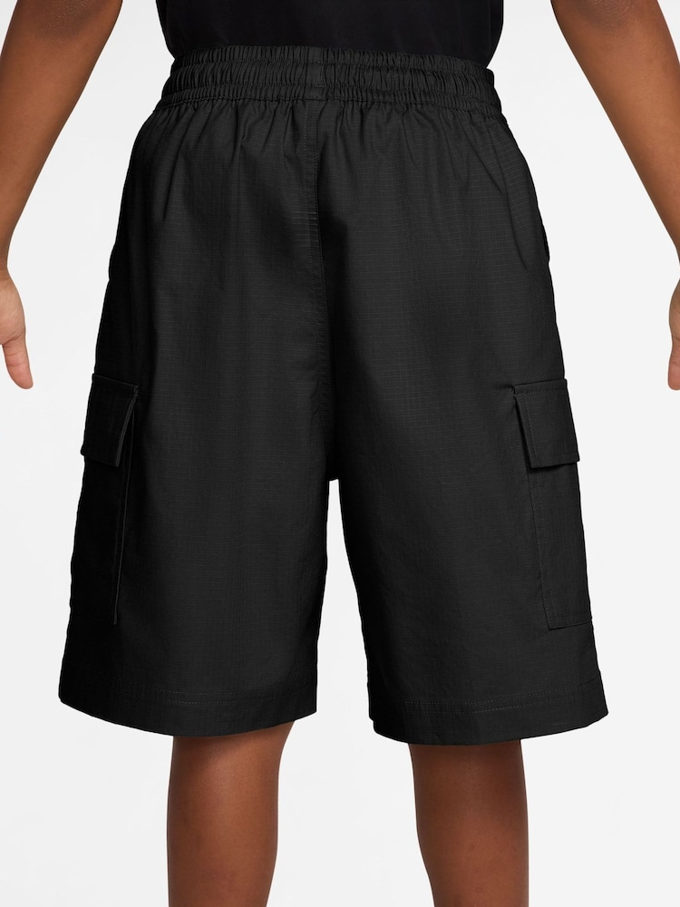 Nike Black Club Woven Cargo Shorts - Image 2 of 4