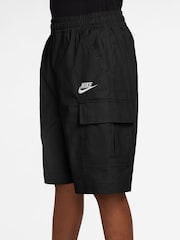 Nike Black Club Woven Cargo Shorts - Image 3 of 4