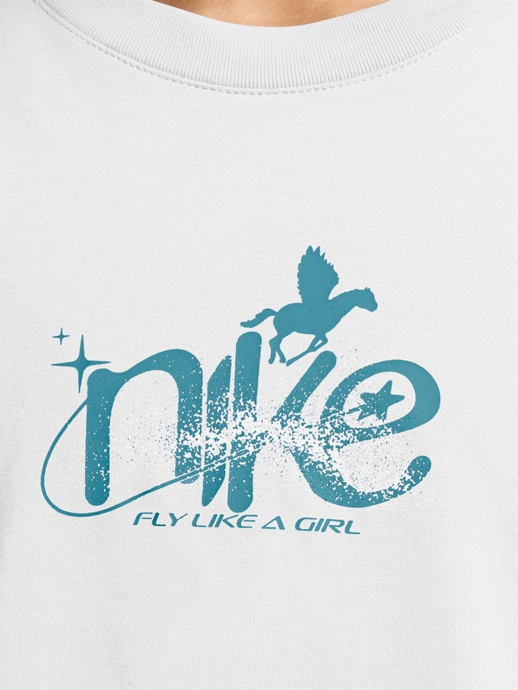 Nike White Sportswear T-Shirt - Image 3 of 3 Nike White Sportswear T-Shirt - Image 3 of 3