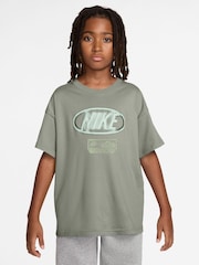 Nike Spruce Fog Grey Club T-Shirt - Image 1 of 3