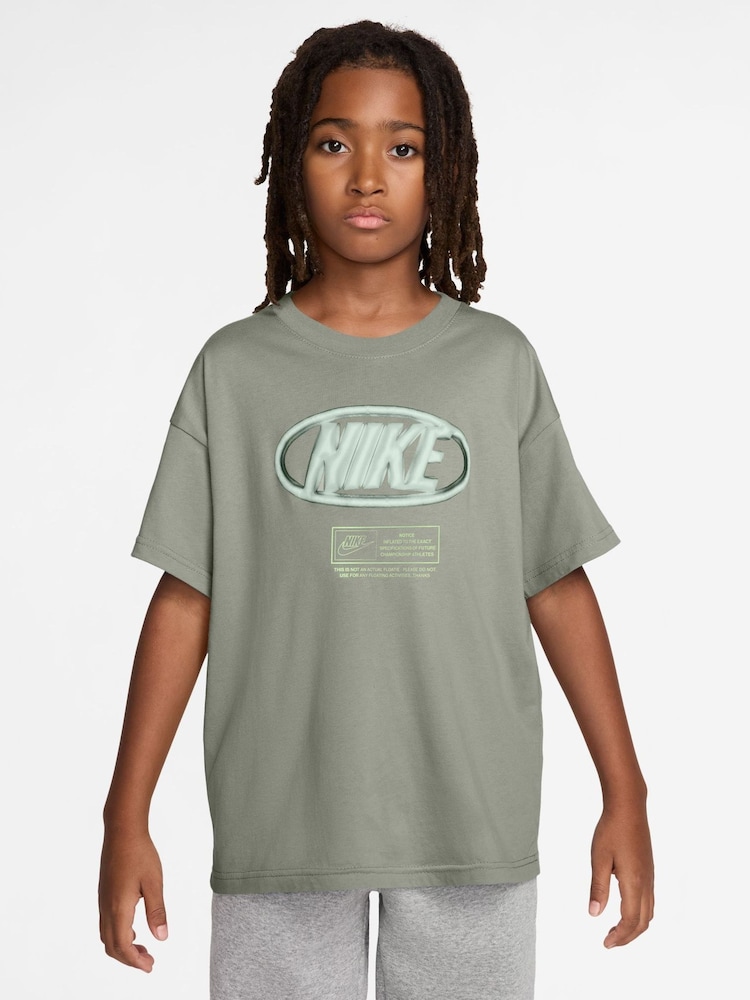 Nike Spruce Fog Grey Club T-Shirt - Image 1 of 3