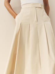 Πέτρα - Nothing Ordinary Premium Cotton Rich Tailored A-Line Midi Skirt - Εικόνα 5 από 5