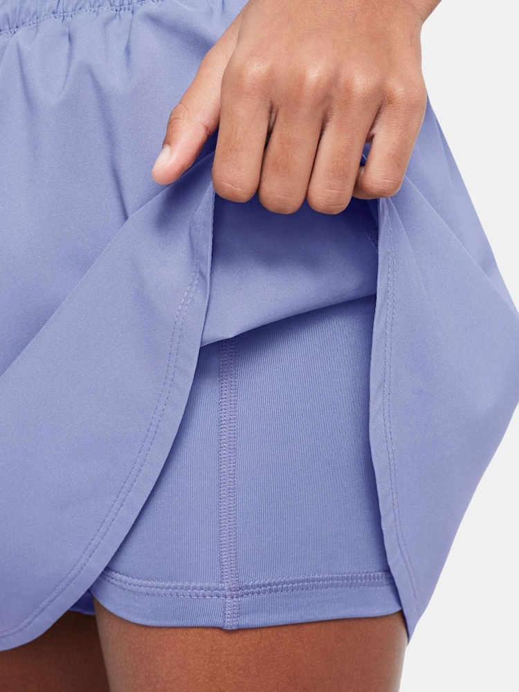 أرجواني - Nike One Dri-FIT High-Waisted Skort - Image 4 of 4